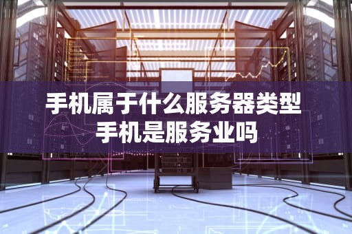手机属于什么服务器类型 手机是服务业吗