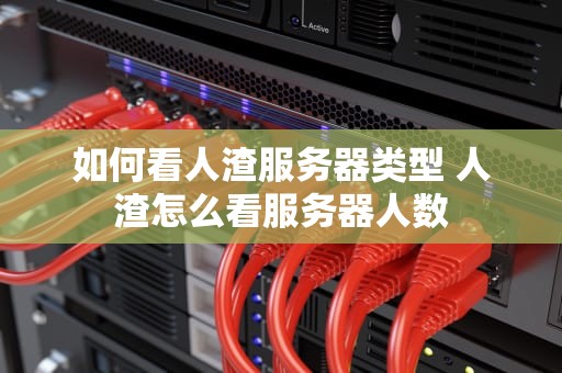 如何看人渣服务器类型 人渣怎么看服务器人数