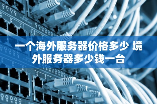 一个海外服务器价格多少 境外服务器多少钱一台