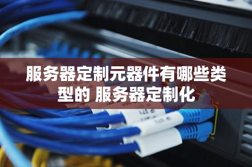 服务器定制元器件有哪些类型的 服务器定制化