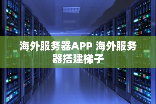 海外服务器APP 海外服务器搭建梯子