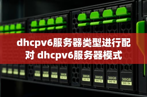 dhcpv6服务器类型进行配对 dhcpv6服务器模式