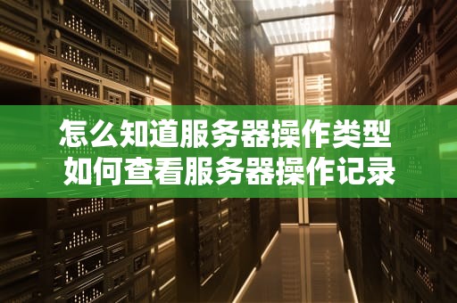 怎么知道服务器操作类型 如何查看服务器操作记录