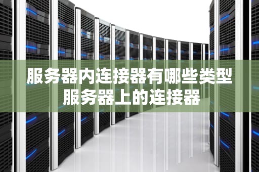 服务器内连接器有哪些类型 服务器上的连接器