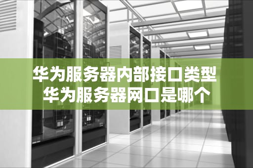 华为服务器内部接口类型 华为服务器网口是哪个