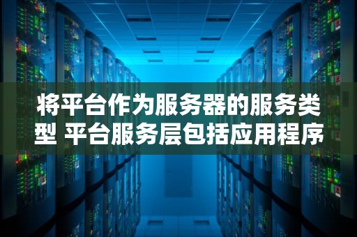 将平台作为服务器的服务类型 平台服务层包括应用程序所需什么