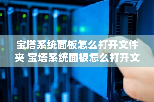 宝塔系统面板怎么打开文件夹 宝塔系统面板怎么打开文件夹管理