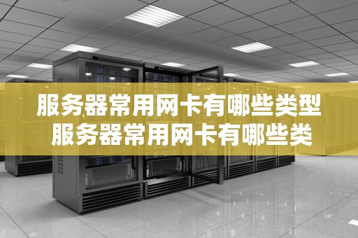 服务器常用网卡有哪些类型 服务器常用网卡有哪些类型的