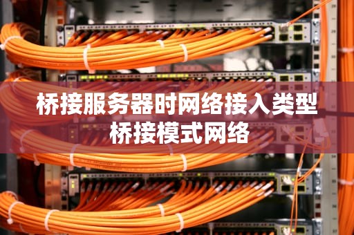 桥接服务器时网络接入类型 桥接模式网络