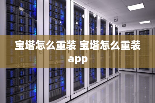 宝塔怎么重装 宝塔怎么重装app