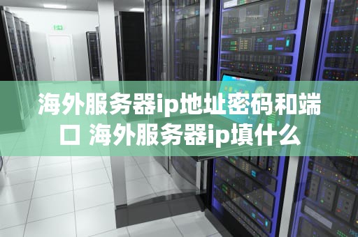 海外服务器ip地址密码和端口 海外服务器ip填什么