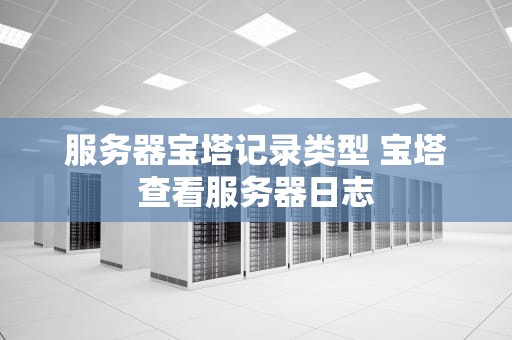 服务器宝塔记录类型 宝塔查看服务器日志