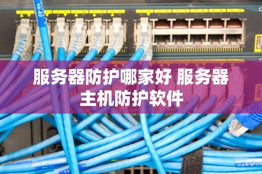 服务器防护哪家好 服务器主机防护软件