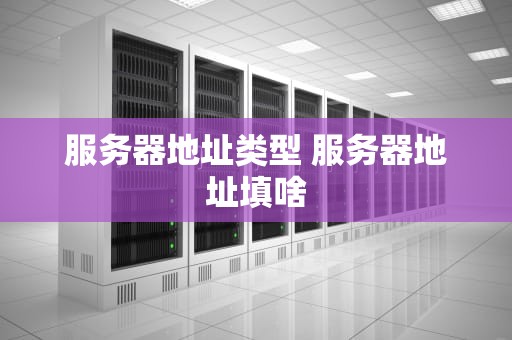服务器地址类型 服务器地址填啥