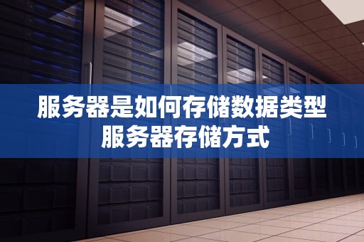 服务器是如何存储数据类型 服务器存储方式