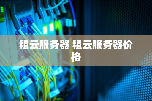 租云服务器 租云服务器价格