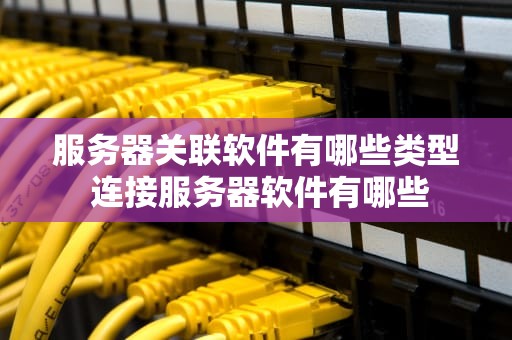 服务器关联软件有哪些类型 连接服务器软件有哪些