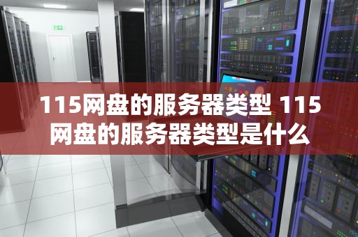 115网盘的服务器类型 115网盘的服务器类型是什么