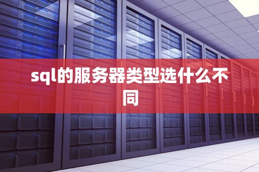 sql的服务器类型选什么不同