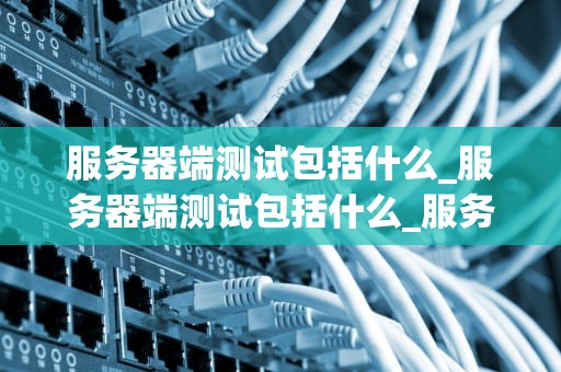 服务器端测试包括什么_服务器端测试包括什么_服务器端测试的深度探索