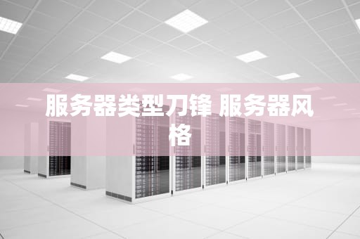 服务器类型刀锋 服务器风格