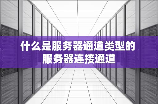 什么是服务器通道类型的 服务器连接通道