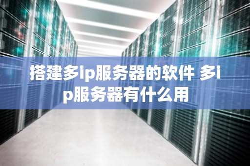 搭建多ip服务器的软件 多ip服务器有什么用