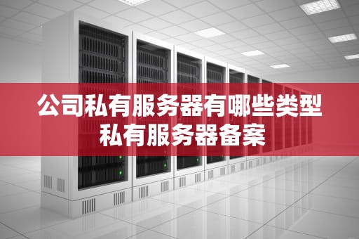 公司私有服务器有哪些类型 私有服务器备案