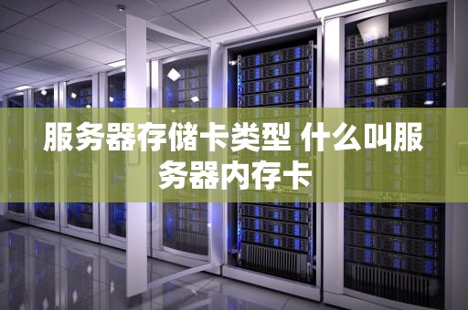 服务器存储卡类型 什么叫服务器内存卡