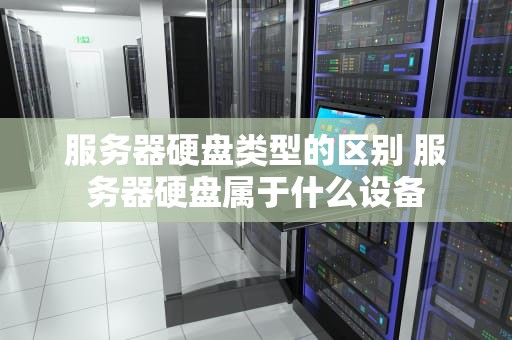 服务器硬盘类型的区别 服务器硬盘属于什么设备