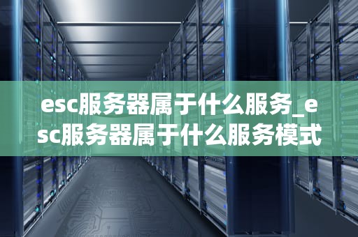 esc服务器属于什么服务_esc服务器属于什么服务模式_深入理解Esc服务器及其服务