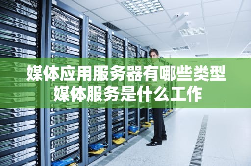 媒体应用服务器有哪些类型 媒体服务是什么工作