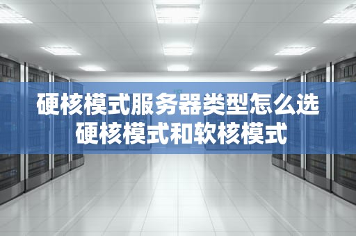 硬核模式服务器类型怎么选 硬核模式和软核模式