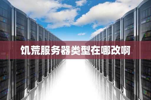 饥荒服务器类型在哪改啊