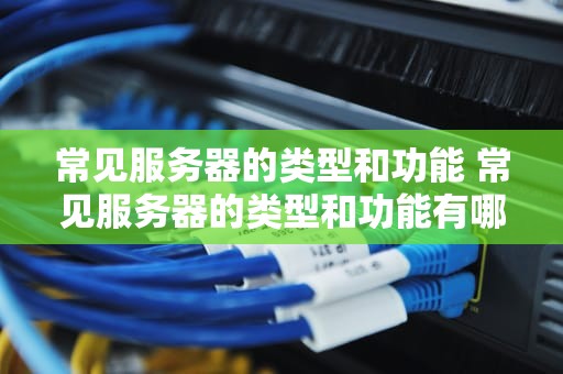 常见服务器的类型和功能 常见服务器的类型和功能有哪些