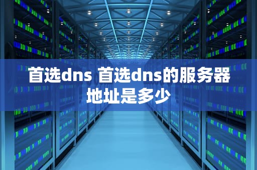 首选dns 首选dns的服务器地址是多少