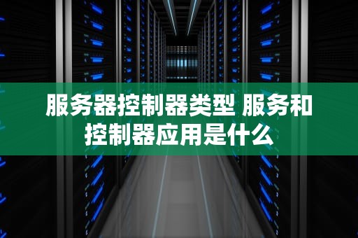 服务器控制器类型 服务和控制器应用是什么
