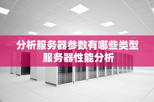 分析服务器参数有哪些类型 服务器性能分析