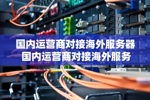 国内运营商对接海外服务器 国内运营商对接海外服务器需要多久