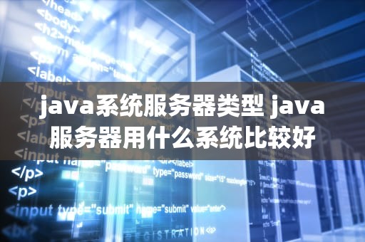 java系统服务器类型 java服务器用什么系统比较好
