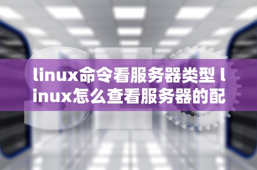 linux命令看服务器类型 linux怎么查看服务器的配置