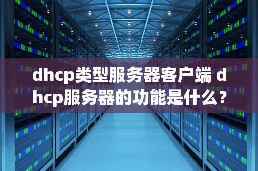 dhcp类型服务器客户端 dhcp服务器的功能是什么？