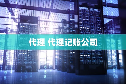代理 代理记账公司