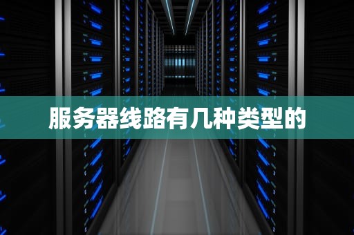 服务器线路有几种类型的
