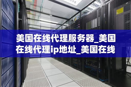 美国在线代理服务器_美国在线代理ip地址_美国在线代理服务器的深度解析