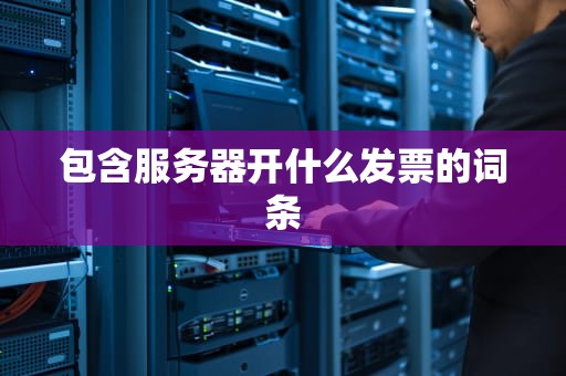 包含服务器开什么发票的词条