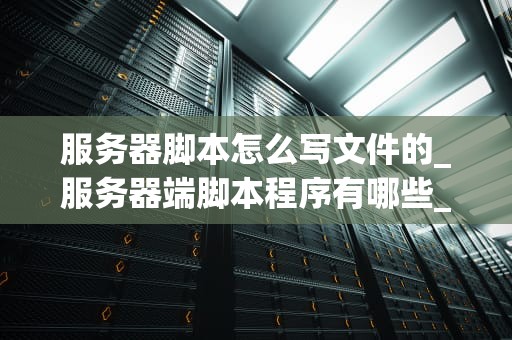 服务器脚本怎么写文件的_服务器端脚本程序有哪些_服务器脚本编写文件的全面指南
