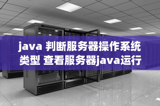 java 判断服务器操作系统类型 查看服务器java运行情况
