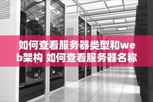 如何查看服务器类型和web架构 如何查看服务器名称