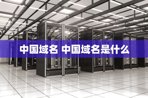 中国域名 中国域名是什么